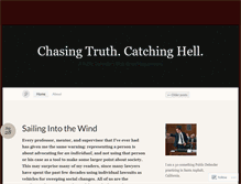 Tablet Screenshot of chasingtruthcatchinghell.com